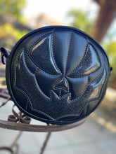Load image into Gallery viewer, Handcrafted Small Bat mouth Black and glitter black