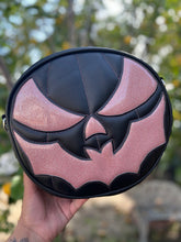 Load image into Gallery viewer, HandCrafted Bat Mouth: Kiwi and Pink Glitter