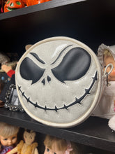 Load image into Gallery viewer, Hand Crafted : SMALL Jack Face White Glitter and black