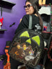 Large Pumpkin Kult Display Backpack -Black and Green Glitter
