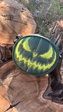Load image into Gallery viewer, Handcrafted Small Crypt crossbody Green with high shine green