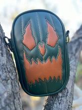 Load image into Gallery viewer, Handcrafted: Side Bag Forest Green and Camel brown