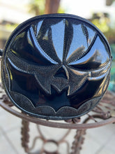 Load image into Gallery viewer, Hand Crafted Bat Mouth: Black Glitter and patent black