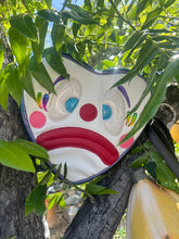Load image into Gallery viewer, Handcrafted Sad Clown Heart Bag Rainbow - Pre Order