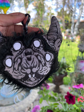 Load image into Gallery viewer, Cursed Bat Plush coin bag with clip
