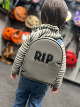 Load image into Gallery viewer, Hand Crafted : Small Grey RIP HEADSTONE back pack