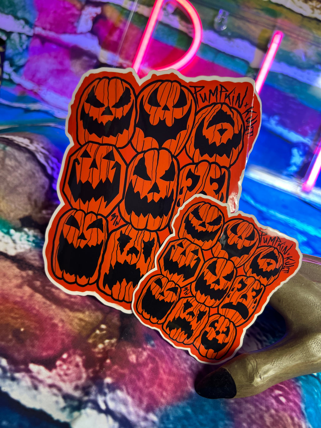 Pumpkin Stack Vinyl Sticker