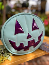 Load image into Gallery viewer, Black Friday Sale Handcrafted Small Happy face Robbins egg blue and glitter purple
