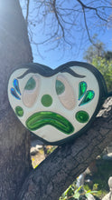 Load image into Gallery viewer, Pre order Hand Crafted: Sad Clown Heart Green