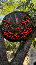 Load image into Gallery viewer, Hand Crafted Bat Mouth: Black glitter and Orange Bats