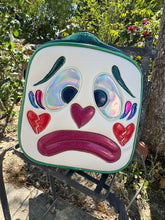 Load image into Gallery viewer, Handcrafted Double sided Square Clown Rainbow -Pre Order