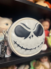 Load image into Gallery viewer, Hand Crafted : SMALL Jack Face White Glitter and black