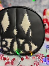 Load image into Gallery viewer, Handcrafted - BOO! Face Black and white glitter