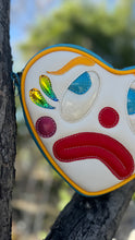Load image into Gallery viewer, Pre order Hand Crafted: Sad Clown Heart blue glitter