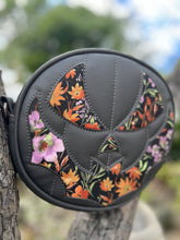 Load image into Gallery viewer, Handcrafted Small Bat mouth Black and Floral fabric face