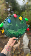 Load image into Gallery viewer, Hand Crafted : Xmas lights Happy face Green and Clear green Glitter