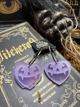 Load image into Gallery viewer, Pumpkin Kult Acrylic Earrings by Vinca USA