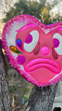 Load image into Gallery viewer, Hand Crafted: Sad Clown Heart- Pink Lace