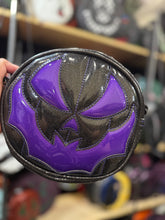 Load image into Gallery viewer, Handcrafted Small Glitter Black with purple glitter  Bat mouth: