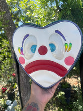 Load image into Gallery viewer, Handcrafted Sad Clown Heart Bag Rainbow - Pre Order