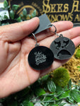 Pumpkin Kult Acrylic Earrings by Vinca USA