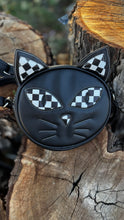 Load image into Gallery viewer, Hand Crafted Kitten Bag Black and checkered