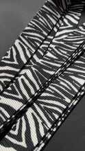 Load image into Gallery viewer, Handcrafted Long Webbing Strap: Zebra Stripes