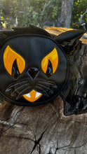 Load image into Gallery viewer, Hand Crafted : Black and yellow kitty Bag