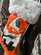 Load image into Gallery viewer, Creepmas Stocking: Orange Graveyard Scene