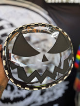 Load image into Gallery viewer, Hand Crafted : Mean Face clear Concert bag with Checkered piping