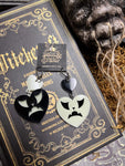 Pumpkin Kult Acrylic Earrings by Vinca USA