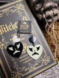 Pumpkin Kult Acrylic Earrings by Vinca USA
