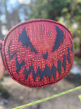 Load image into Gallery viewer, Hand Crafted: Bad Company Pumpkin Red Croc with patent black