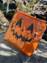 Load image into Gallery viewer, Hand Crafted La Araña Orange Glitter crossbody bag