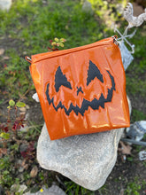 Load image into Gallery viewer, Hand Crafted La Araña Orange Glitter crossbody bag