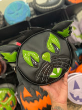 Load image into Gallery viewer, Hand Crafted : Black and Green Cat Bag