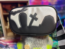Load image into Gallery viewer, Handcrafted Small graveyard Belt bag : Black and white