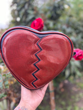 Load image into Gallery viewer, Handcrafted Small Broken Heart-Red Glitter and Black.