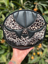 Load image into Gallery viewer, Hand Crafted Bat Mouth: Black and Leopard print