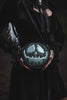 Pumpkin Kult: Bad Baby- Black and mint Glitter Pumpkin Bag
