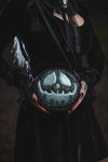 Pumpkin Kult: Bad Baby- Black and mint Glitter Pumpkin Bag