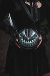 Pumpkin Kult: Bad Baby- Black and mint Glitter Pumpkin Bag