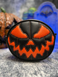 Handcrafted Small Rotten face Black and Orange texture