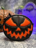 Handcrafted Small Rotten face Black and Orange texture