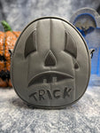 Handcrafted: Trick and Treat Double sided Bag Grey and black