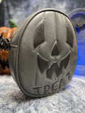 Handcrafted: Trick and Treat Double sided Bag Grey and black