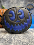 Handcrafted Good Company Black faux Crocodile and royal Blue Textured