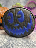 Handcrafted Good Company Black faux Crocodile and royal Blue Textured