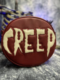 Hand Crafted: CREEP Bag Wine and White Glitter