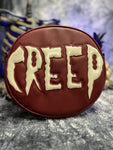 Hand Crafted: CREEP Bag Wine and White Glitter